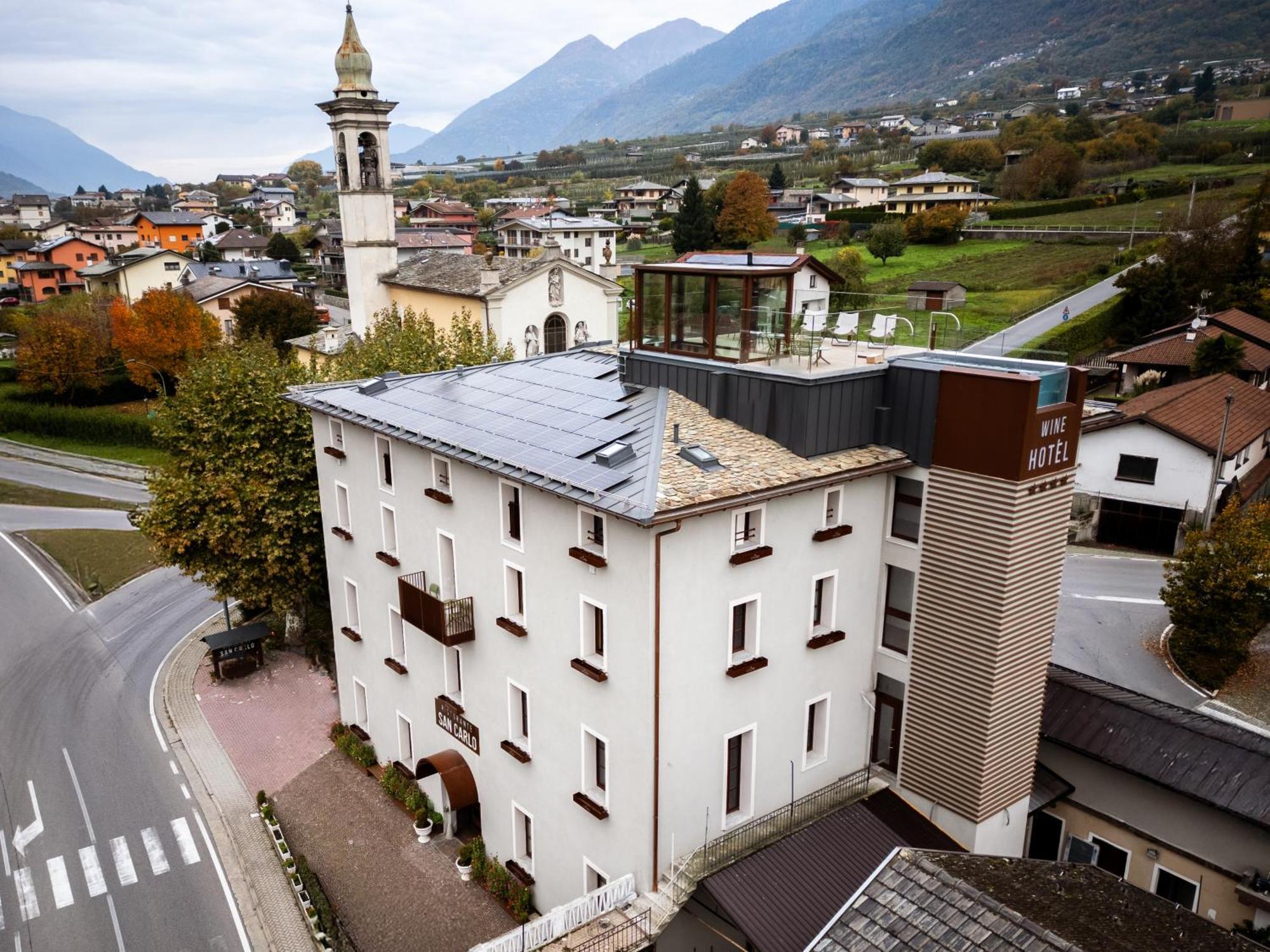 Wine Hotel San Carlo - Relais & Spa - Boutique Hotel Chiuro Exterior foto